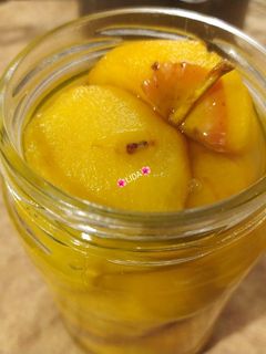 عکسی از دستور کمپوت سیب قرمز