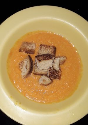Una foto de Crema de zanahoria