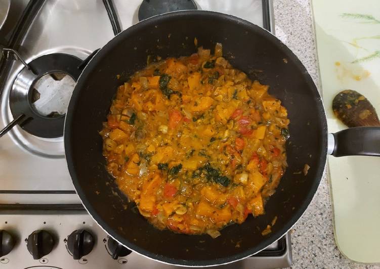 Simple Way to Prepare Ultimate Vegan Butternut Squash and Sweet Potato Curry