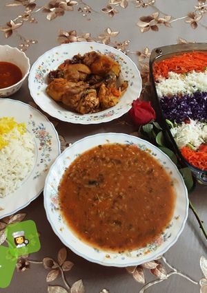 عکسی از دستور چلو مرغ 😍
