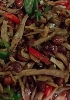 Foto resep Teri kacang di cabein