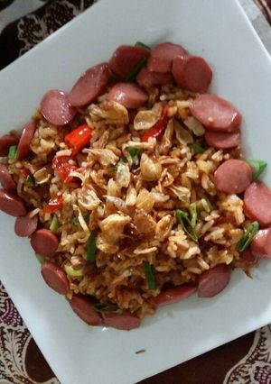 Foto resep Nasi goreng chili sosis