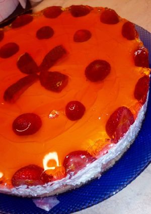 Φωτογραφία της συνταγής Strawberry cheesecake με ζελέ
