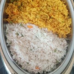 A picture of Two colour rice.