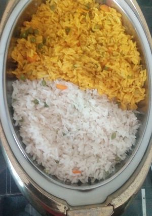 A picture of Two colour rice.