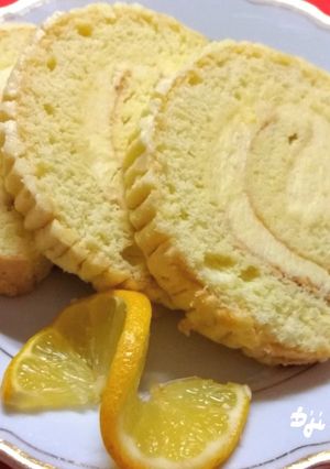 Citromos piskótatekercs recept fotója
