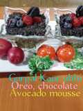 Oreo, chocolate avocado mousse 🍫