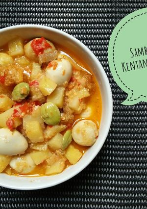 Foto resep 6. #Sambel Goreng Kentang Telor Puyuh#
