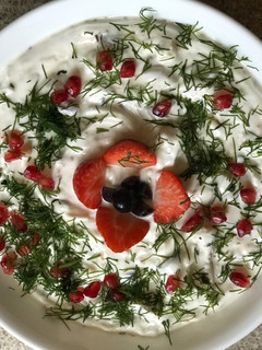 A picture of Fruits and nuts raita.