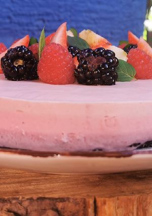 Una foto de Cheesecake de frutos rojos