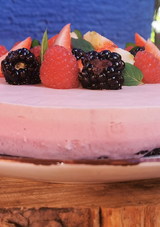 Una foto de Cheesecake de frutos rojos