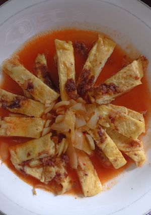 Foto resep Telur kornet siram