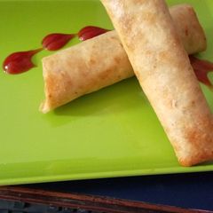 Veg spring rolls A picture of Veg spring rolls.