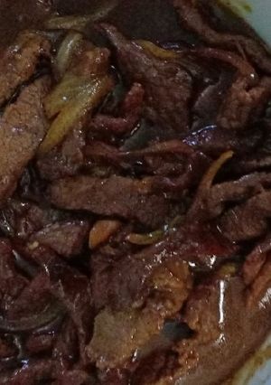 Foto resep Daging Lada hitam sederhana