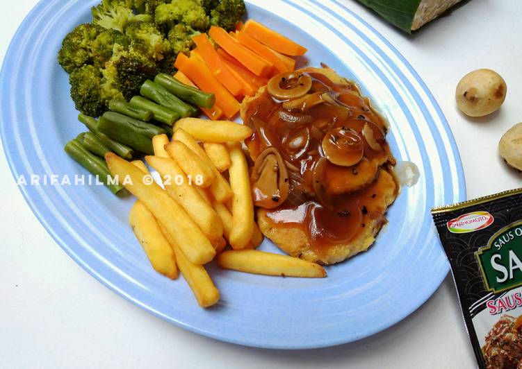 Steak Tempe Saus Lada Hitam