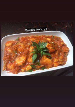 Foto resep Udang saus Padang