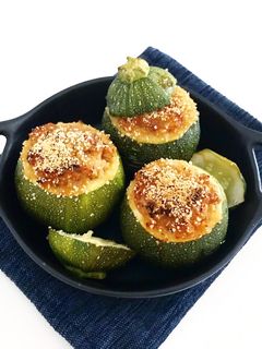Une photo de Courgettes farcies au thon et à la tomate