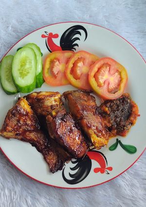 Foto resep 585. Ikan Ekor Kuning Bakar (Kecap) Teflon