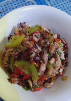 Foto resep Cumi Asin Tomat Ijo