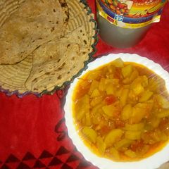 A picture of Bhuni Lauki.