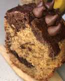 Banana marbled cake
