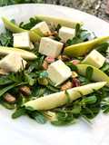 Insalata portulaca, (porcacchia) pere e feta