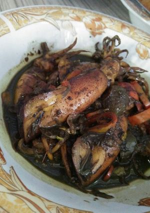 Foto resep Sotong/cumi hitam kunyit
