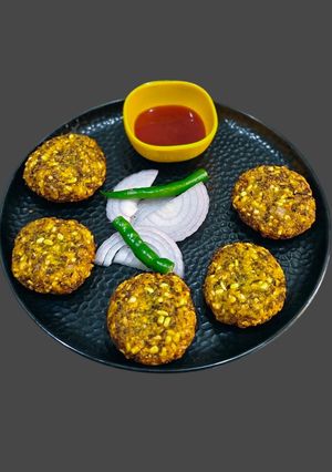 A picture of Green Moong Dal Vada.