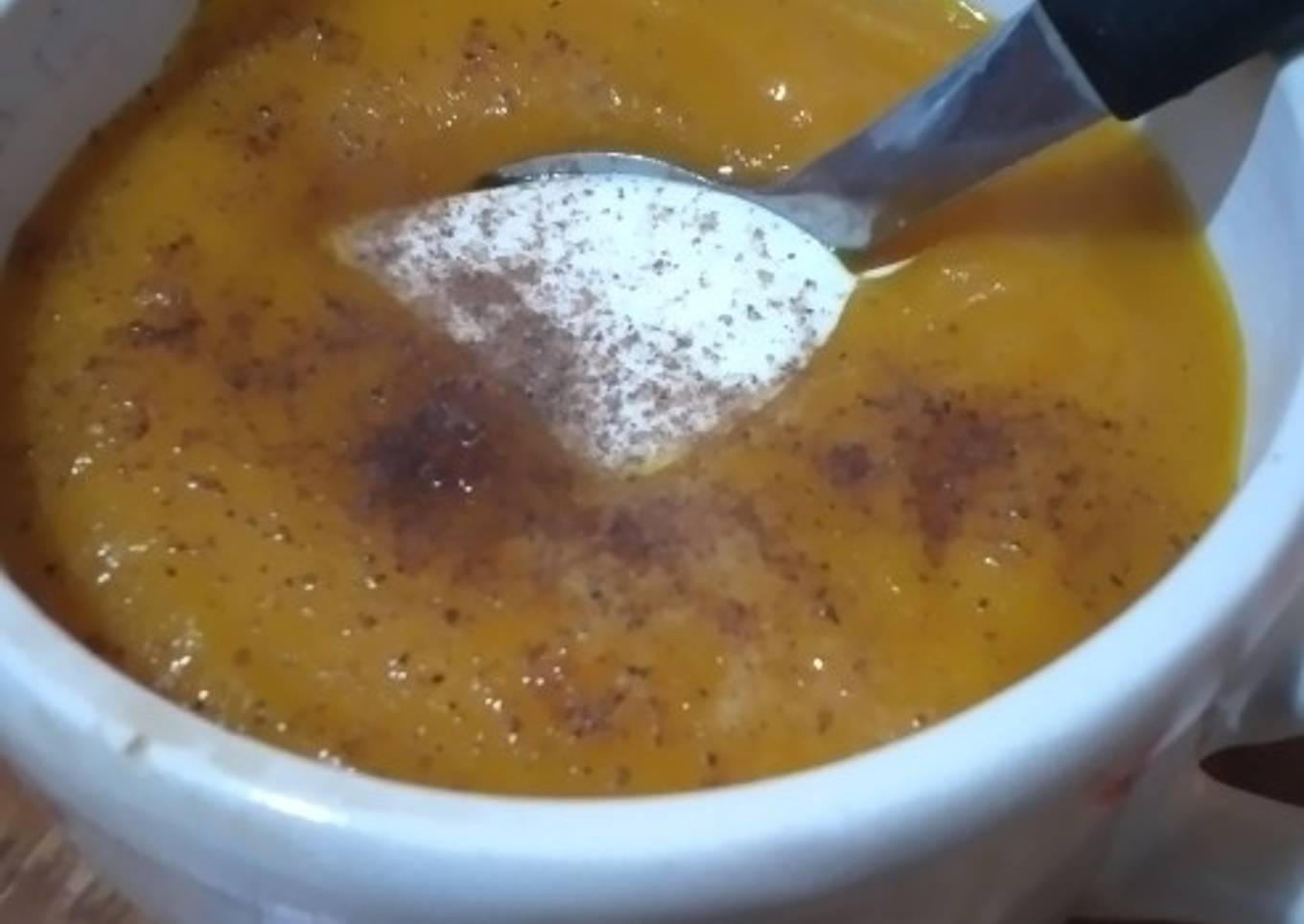 Sopita de calabaza y pollo