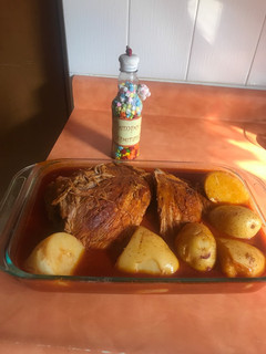Una foto de Pierna de cerdo en achiote