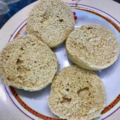 A picture of Oat bread microwaved easiest and healthiest recipe ever ! Very quick.
