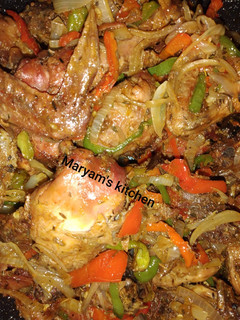 A picture of Peppered chicken.
