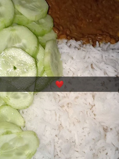 A picture of Dal chawal.