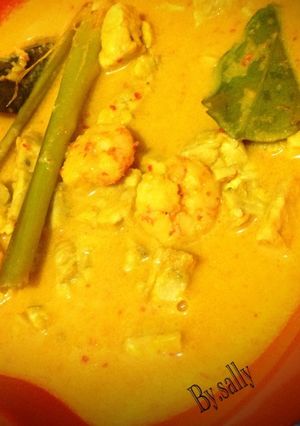 Foto resep Tempe&udang kuah santan