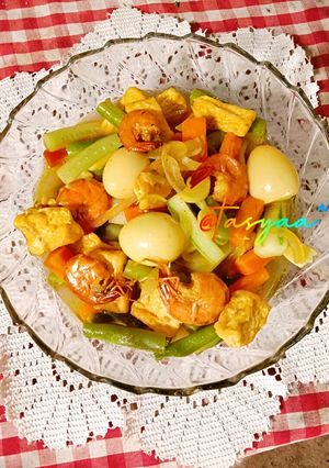 Foto resep Tumis Acar Timun Udang
