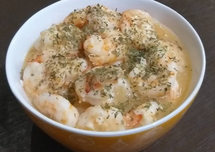 Resep Garlic butter shrimp, Enak