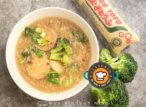 Gambar Sup Tauhu Telur dan Sayuran