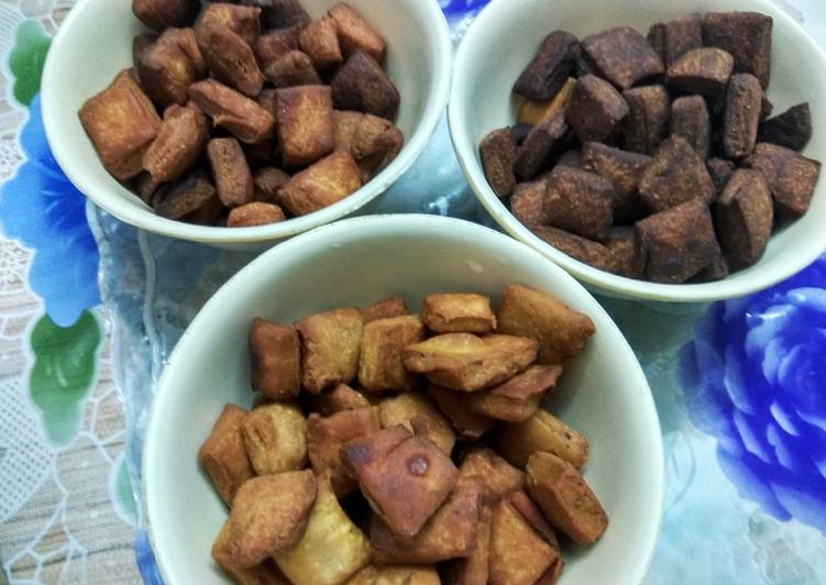 Easiest Way to Prepare Favorite Masala Namakpara and chocolate and custard flavoured Shakkarpara