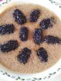 Amaranth date cake 黑枣蒸苋菜籽