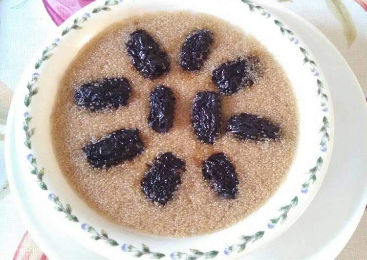 Recipe of Perfect Amaranth date cake 黑枣蒸苋菜籽