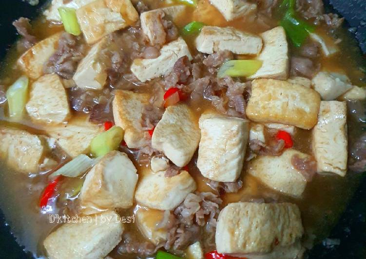 Resep Tahu sutra masak saos tiram yang mengenyangkan