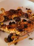 Lomos de salmón al jengibre con frutos secos