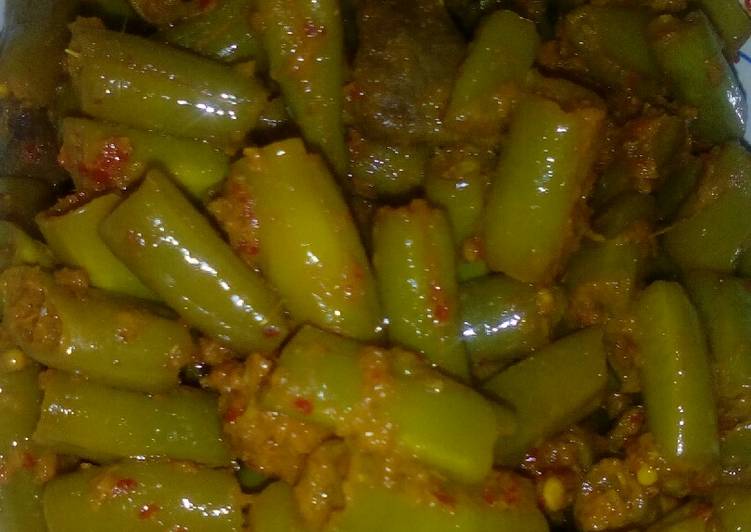 Resep Tumis Sambal Buncis Kering, Anti Gagal