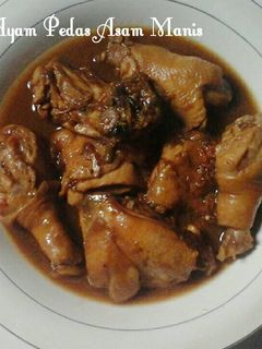 Foto resep Semur ayam pedas asam manis