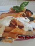 Penne con Melanzane e Stracciatella di Bufala al Forno