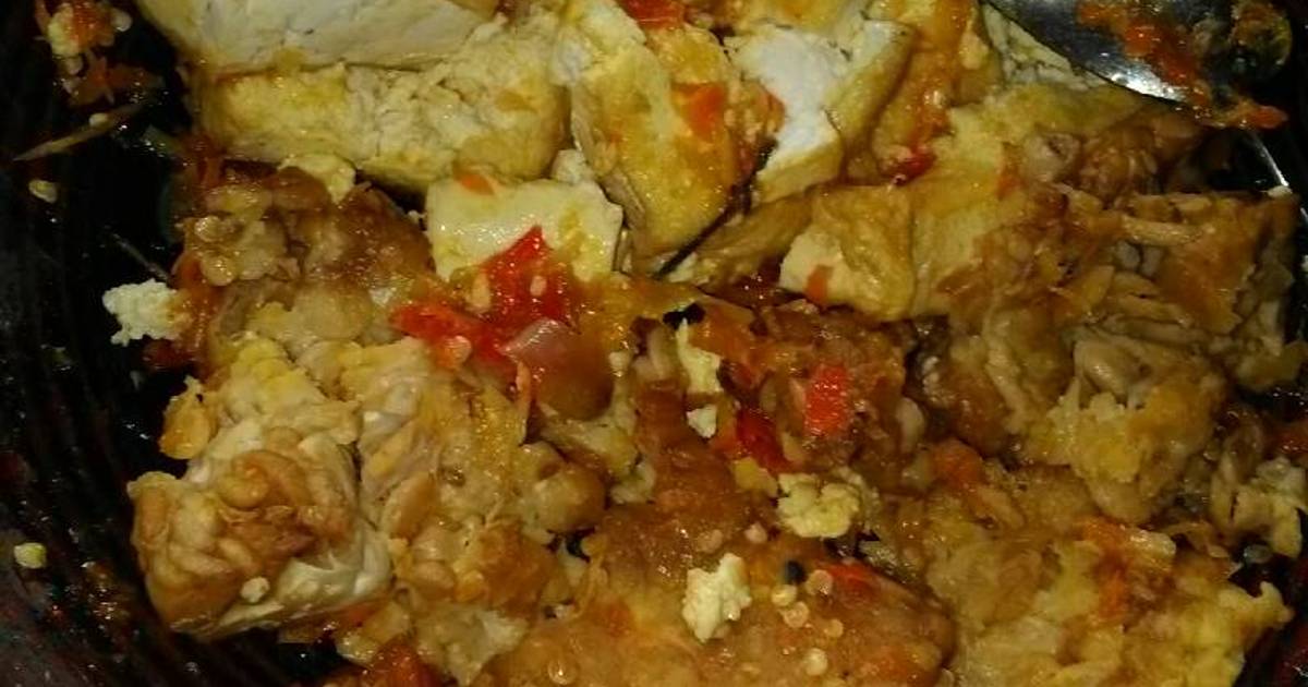 Resep Penyetan tahu tempe oleh Rodaffaz - Cookpad