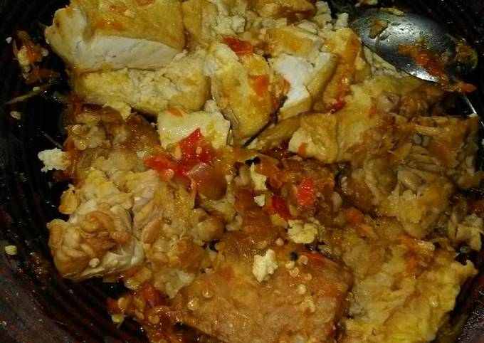 Langkah Mudah untuk Menyiapkan Penyetan tahu tempe yang Lezat Sekali