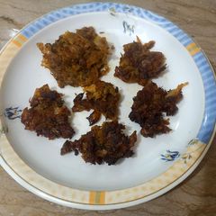 A picture of Leftover cabbage k pakoray.