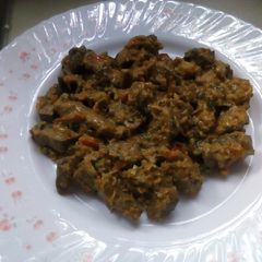 A picture of Tawa kaleji #mashujaarecipe.