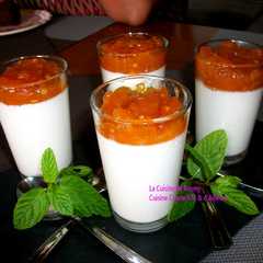 A picture of PANNA COTTA à la CONFITURE de TOMATE ARBUSTE 974.